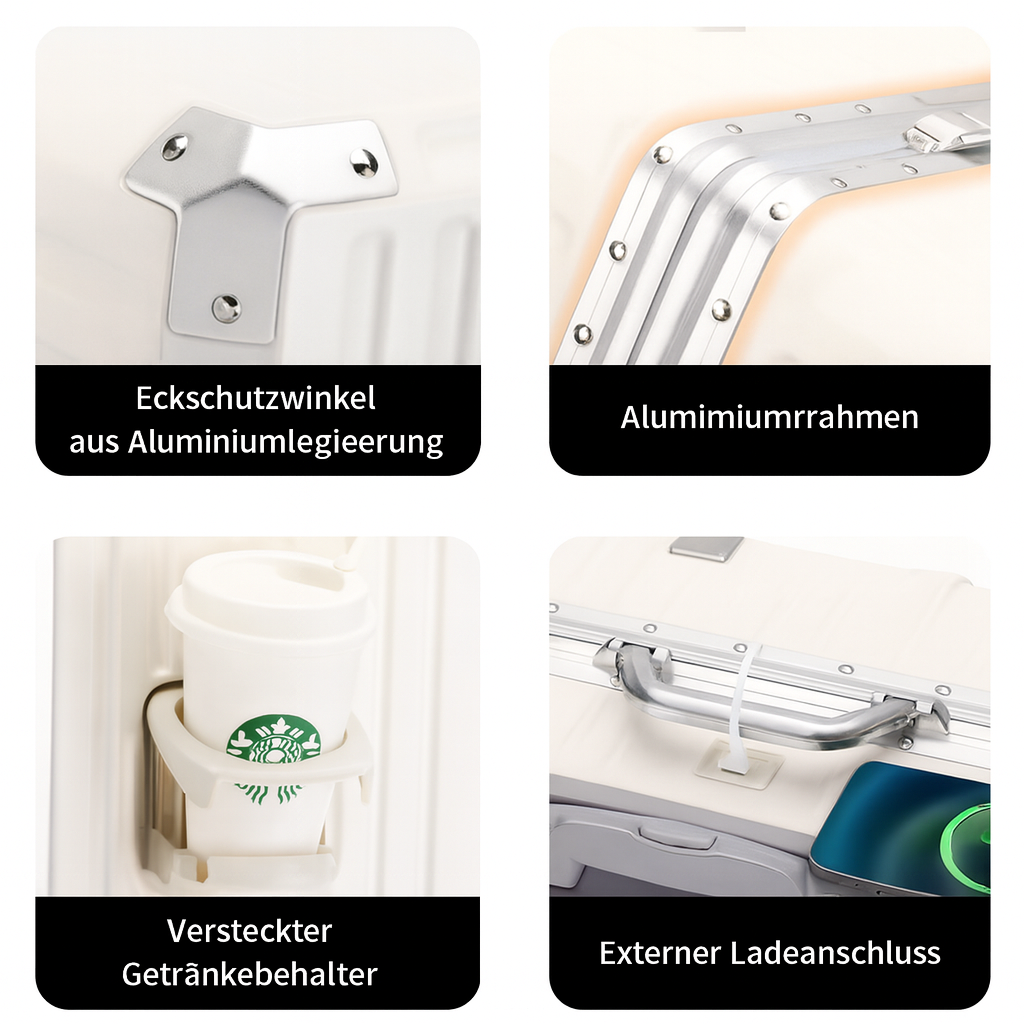 MOOVA Hartschalenkoffer – Leichtes Kabinengepäck mit TSA-Schloss