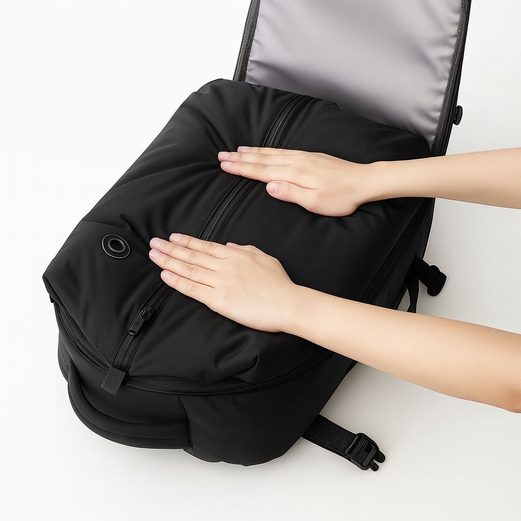 MOOVA Travel Rucksack – Mit integriertem Vakuum-System