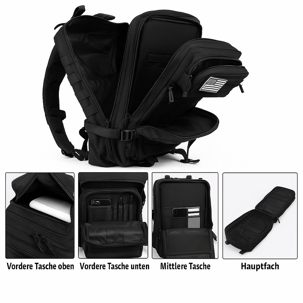 Rucksack Handgepäck MOOVA – Reisetasche Kabinengröße für Flugreisen