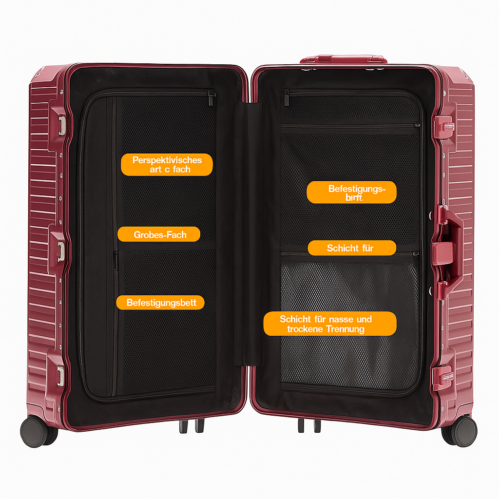 MOOVA Hartschalenkoffer – Trolley fürs Handgepäck mit TSA-Schloss