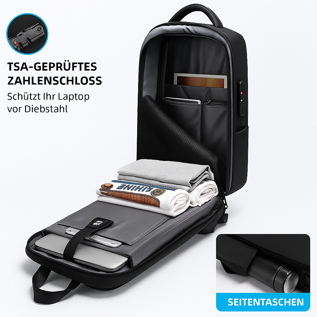 MOOVA Travel Rucksack – Perfekt fürs Kabinen-Handgepäck 44×30×17