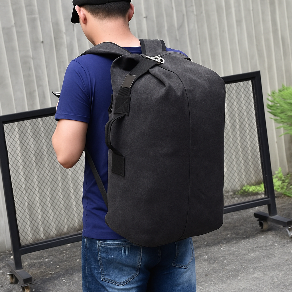 DIDA BEAR Herren-Reiserucksack – Vintage Canvas, 35L Stilvoll