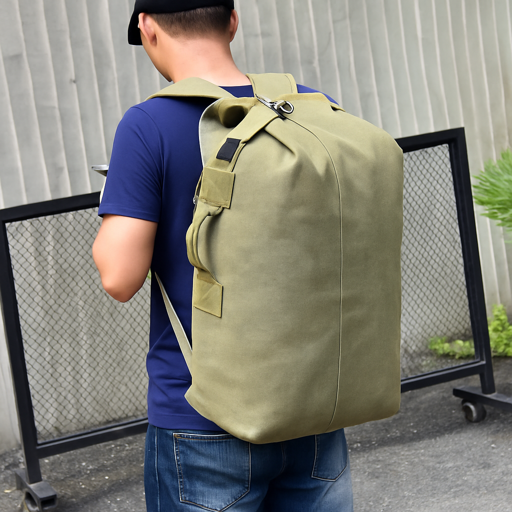 DIDA BEAR Herren-Reiserucksack – Vintage Canvas, 35L Stilvoll