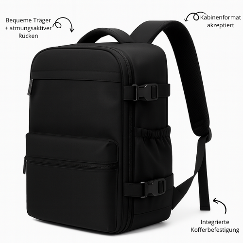 MOOVA Travel Rucksack – Mit integriertem Vakuum-System
