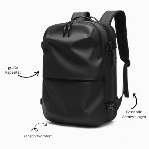 MOOVA Travel Rucksack – Erweiterbar mit Vakuum-Kompression