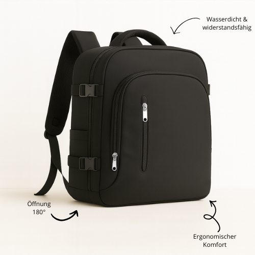 MOOVA Travel Rucksack – Wasserdicht & Ideal fürs Handgepäck